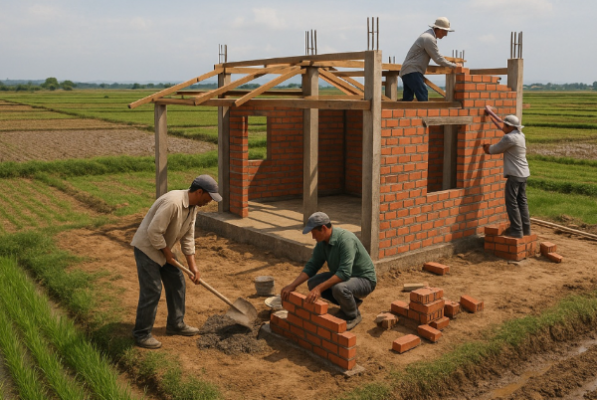 xây nhà trên đất nông nghiệp
