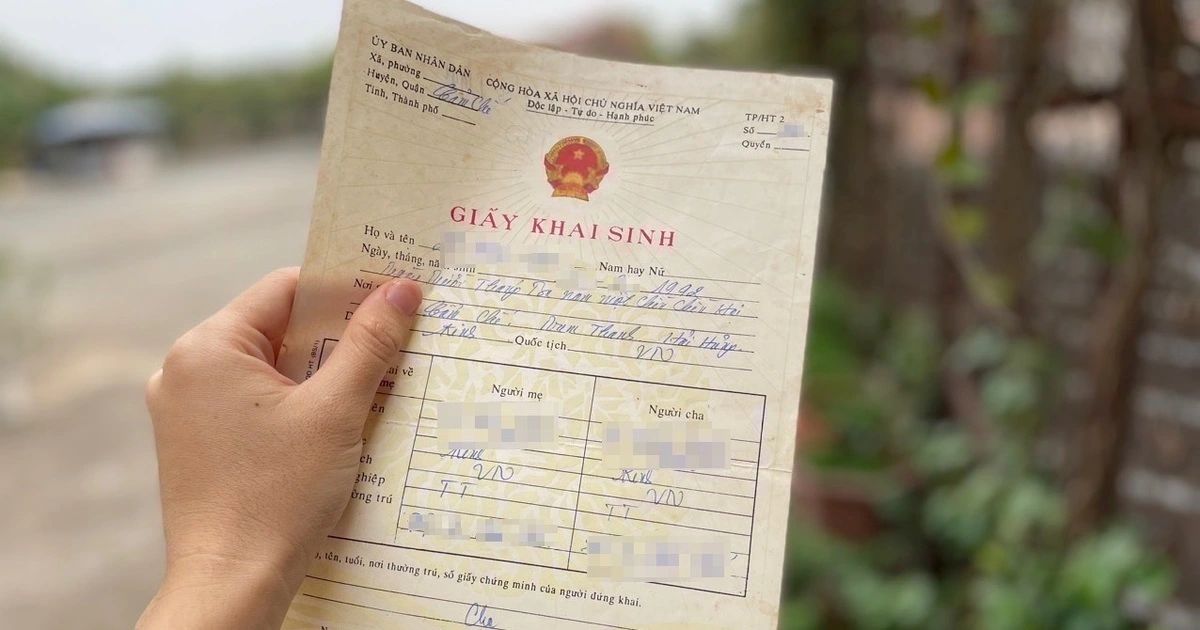 đổi tên trên giấy khai sinh