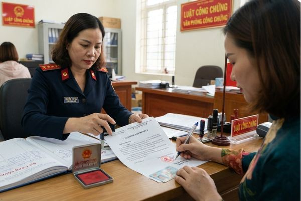 Có được thực hiện chứng thực chữ ký trên văn bản đánh máy bằng tiếng Pháp?